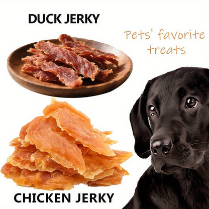 Dog Treats Chicken, Duck and Egg Yolk Assortment with Multi-Bag, 350g and 25 x 4g Options for Dog Reward Use