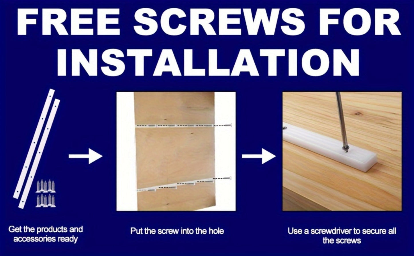 UHMW Miter Bars for Table Saw Crosscut Sleds, 3/4 x 3/8 x 17 Inch with Predrilled Holes and Screws