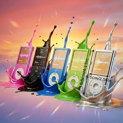 MP3 MP4 Player for Students 128GB Expandable, 8-Hour Battery HiFi Lossless Sound, 1.8 Inch Color Screen, FM Radio, Voice Recorder, E-Book Reader, English Listening Learning Device