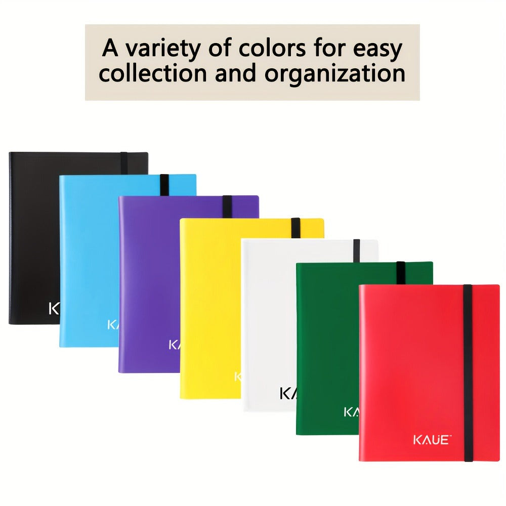 360-Pocket Side-Loading Trading Card Binder with 20 Double-Sided Pages in Seven Cover Colors for Adult Collectors
