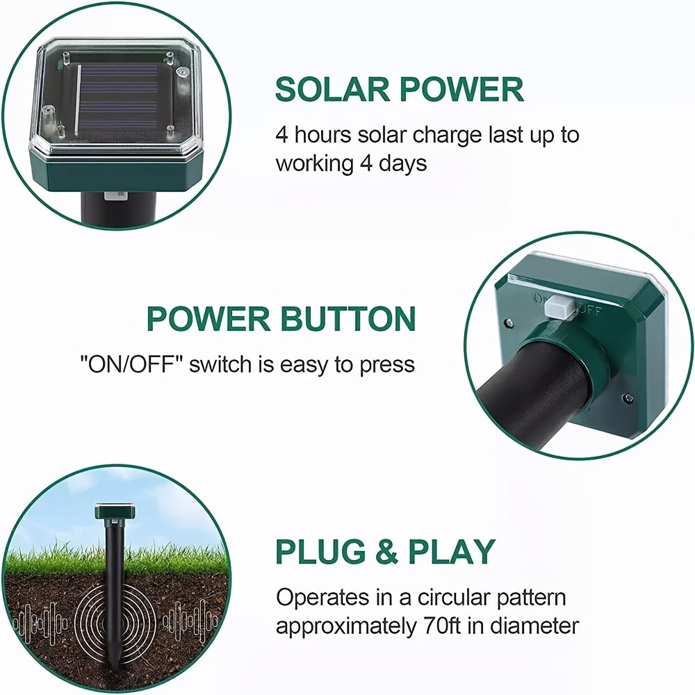 Solar Outdoor Lights for Garden, LED Landscape Path Lights IP44 Waterproof, Solar Lawn Projection Lights for Yard Courtyard Patio, 2/4/6/8/10 Pack Christmas Holiday Decor