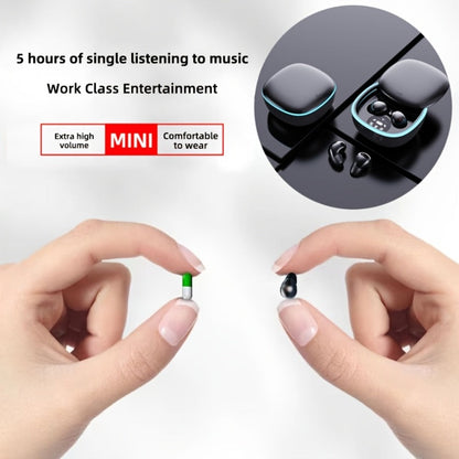 Smallest Invisible Mini Spy Earpiece Wireless, Discreet Low Profile Hidden Earbuds for Small Ear Canals with Microphone Touch Control Type-C, Tiny Micro Headset for Work Study Security Covert Use