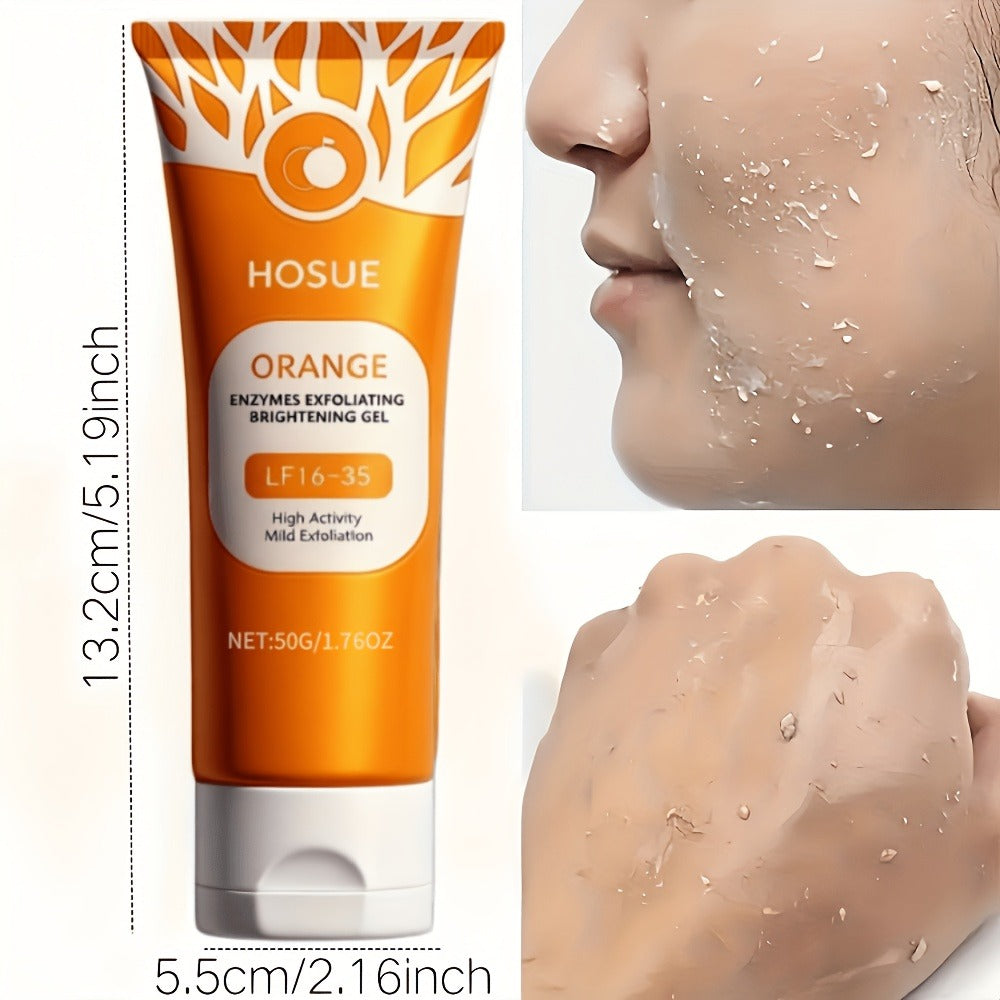 Orange-Label Facial Exfoliating Gel, 50g Tube with Niacinamide, Ascorbic Acid and Orange Fruit Extract Panel
