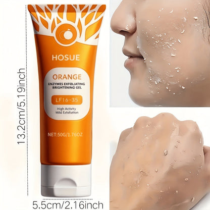 Orange-Label Facial Exfoliating Gel, 50g Tube with Niacinamide, Ascorbic Acid and Orange Fruit Extract Panel