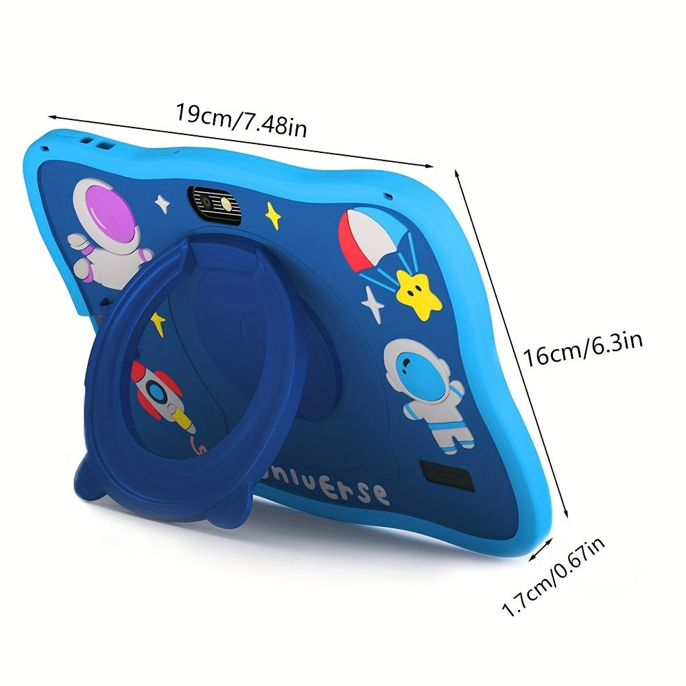 Android 14 Tablet 7 Inch 2025 New Model 5G WiFi 4GB RAM 32GB ROM HD IPS Interactive Display Parental Controls Pre-Installed Apps Kids & Family Tablet – Pink & Blue