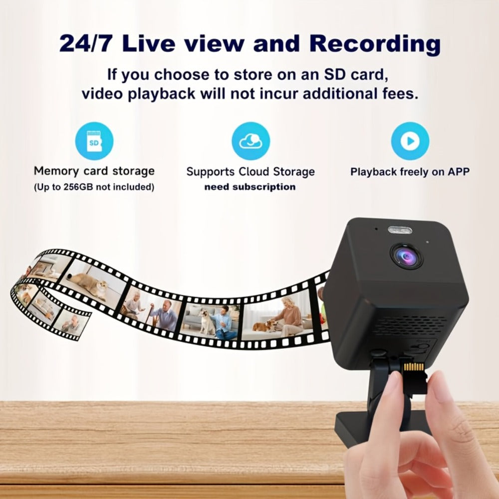 Security Camera 1080P Two-Pack with Dual-Band WiFi, Infrared Night Vision, Two-Way Talk and SD Support to 256GB