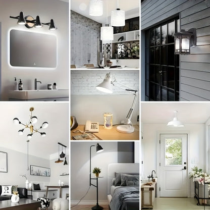 A19 LED Light Bulbs, 14 W and 1100 Lumens with E26 Base and 4500 K Daylight White, Six-Pack