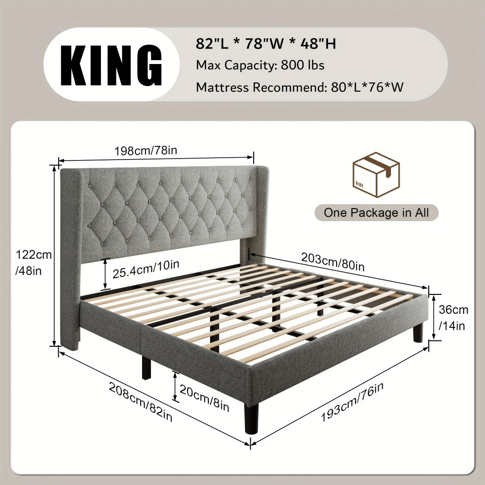 24-Inch Solid Wood Bed Frame with Multiple Color Options for Bedroom detail image - detail view 11