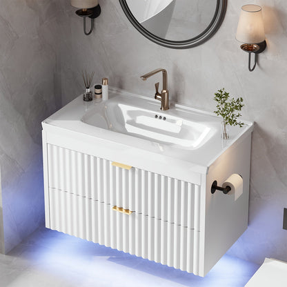 Bathroom Vanity shown in the White option