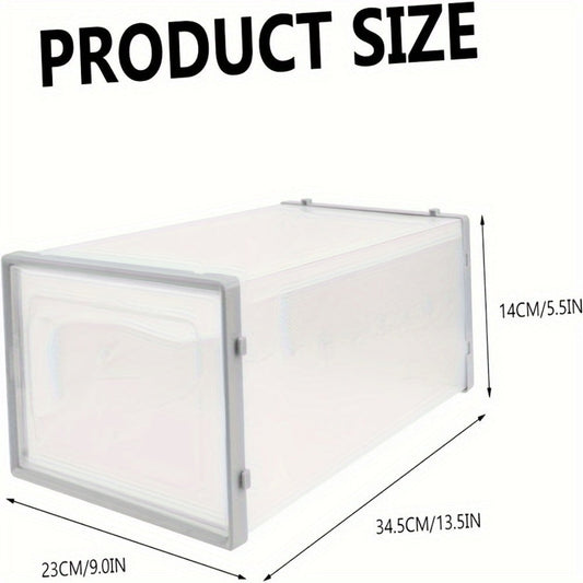 24-Pack Plastic Shoe Organizer with Secure Lid and Stackable Design for Entryway detail image