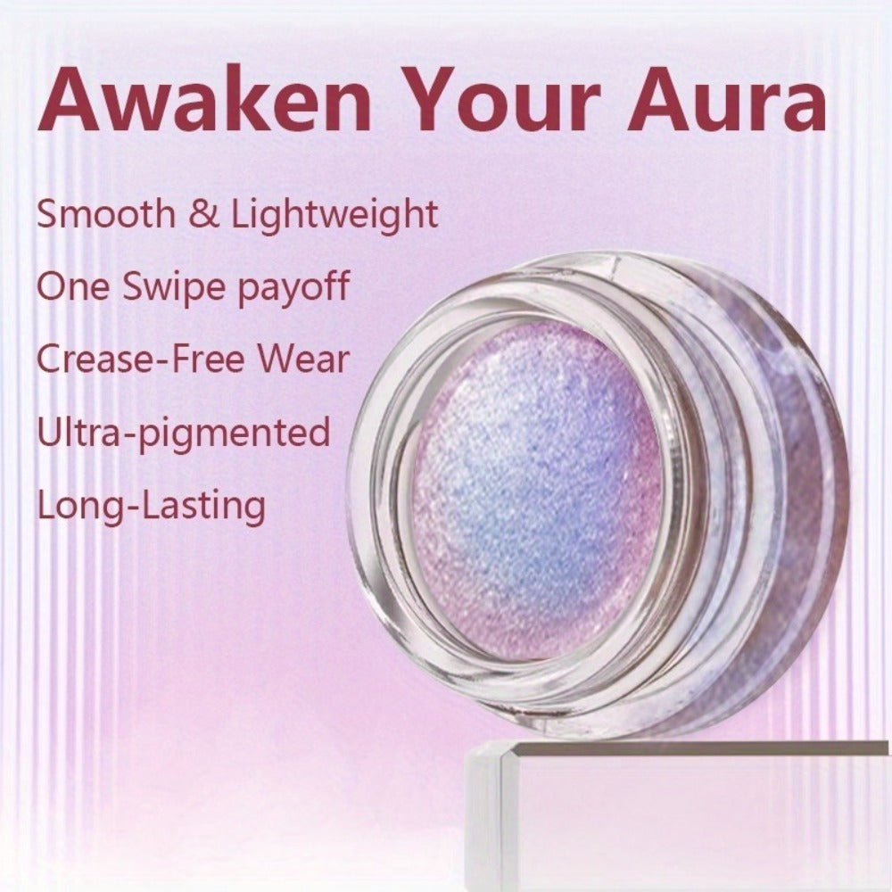 Holographic Glitter Eyeshadow Gel Jelly Shimmer water-resistant extended-wear Indigo Twilight Purple Blue Gradient Eye Makeup for Party