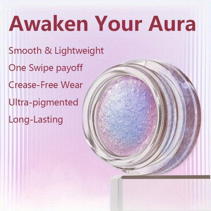 Holographic Glitter Eyeshadow Gel Jelly Shimmer water-resistant extended-wear Indigo Twilight Purple Blue Gradient Eye Makeup for Party
