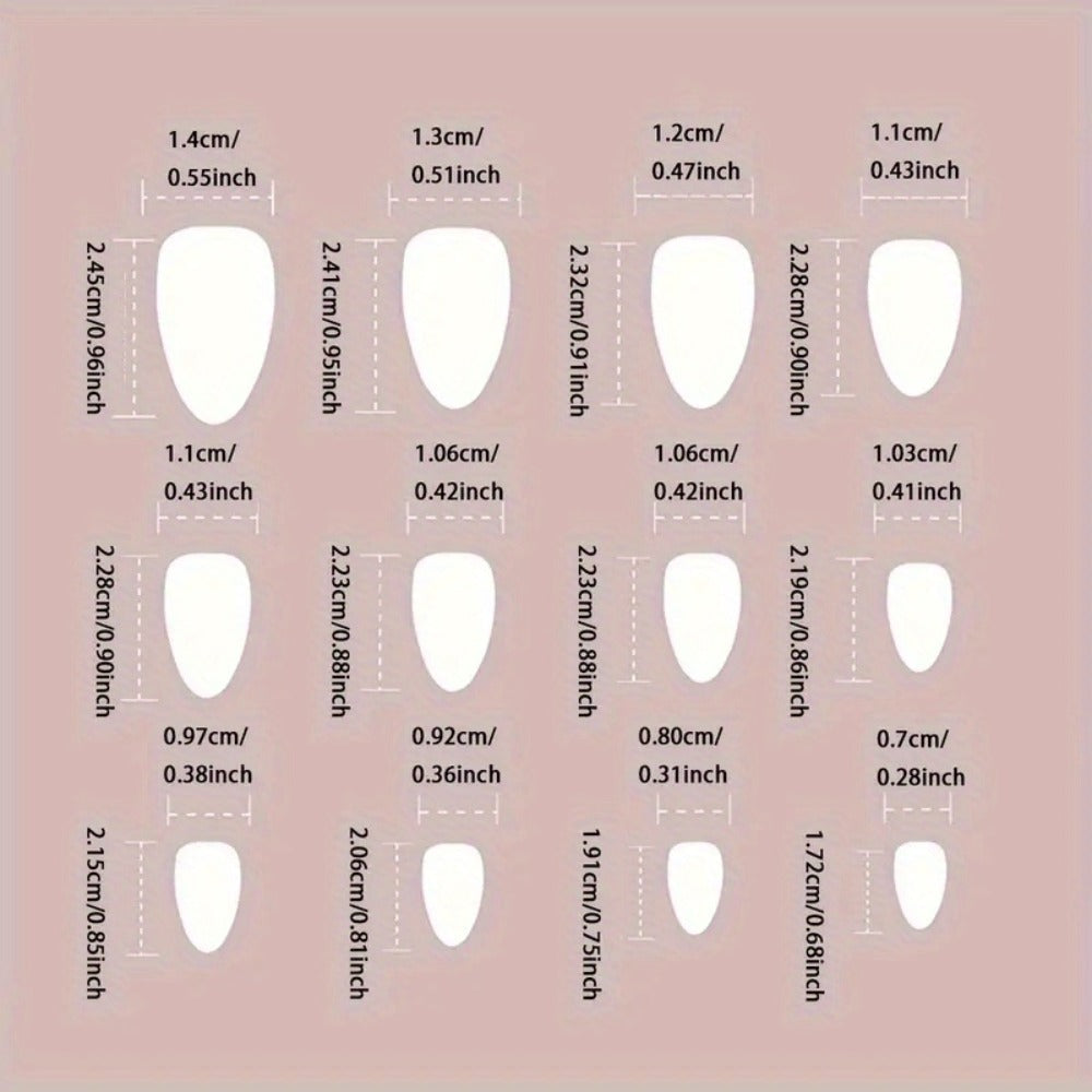 Ice Pink Almond Press On Nails 96 Pieces 4 Packs – Gradient Flower Butterfly Glossy Full Cover False Nails for Women Girls | Shiny Nail Tips Daily Wear Spring Summer Bridal Wedding Nail Art Kit