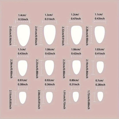 Ice Pink Almond Press On Nails 96 Pieces 4 Packs – Gradient Flower Butterfly Glossy Full Cover False Nails for Women Girls | Shiny Nail Tips Daily Wear Spring Summer Bridal Wedding Nail Art Kit
