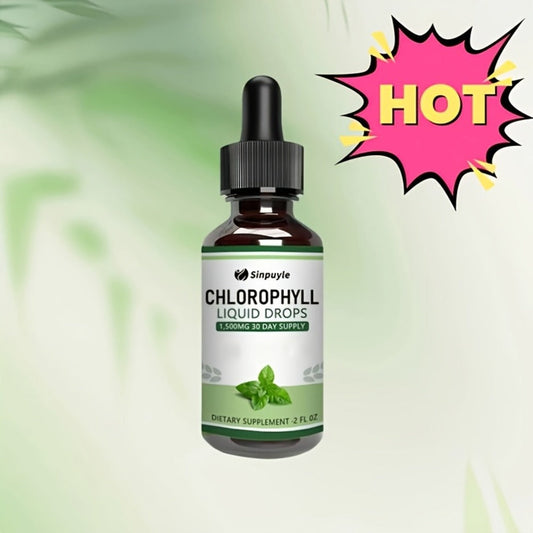 Chlorophyll Liquid Drops – Immune Support, Internal Deodoriser & Skin Health Supplement | Natural Mint Flavour, 4 Month Supply | ShopVora UK