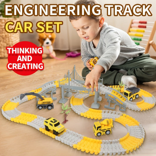 Roller Coaster Track Set 467pcs for Kids Ages 3 4 5 6 7 8 – Electric Race Car DIY Assembly Obstacle Challenge Track Toy STEM Engineering Gift Boys Girls Birthday Christmas