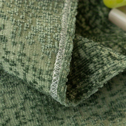 Sofa Cover 300 GSM Solid Chenille Throw with Fringe in Four Colors and Sizes from Single Seat to 71 x 150 Inches
