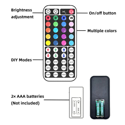 LED Strip Lights for Room Color Changing – 44-Key Remote, Dimmable, Timer, Cuttable, USB Powered | 16.4FT to 98.4FT | Bedroom, Gaming Room, Party & Holiday Decor