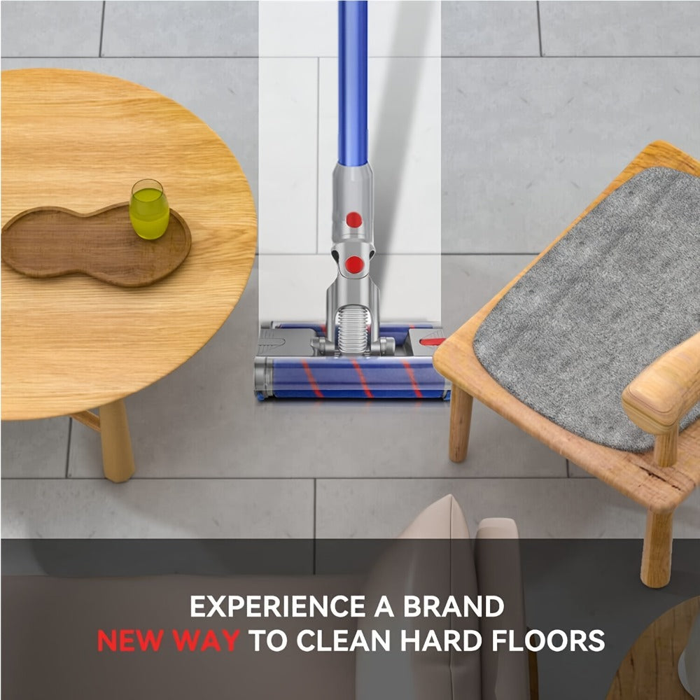 Dyson Replacement Brush Head Double Roller Compatible with V7 V8 V10 V11 V15 360° Swivel Hard Floor Vacuum Cleaner Attachment
