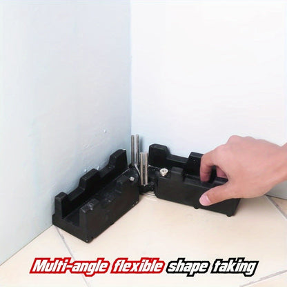 Two-in-One Adjustable Miter Angle Measuring and Cutting Guide for 45- to 180-Degree Layout Work