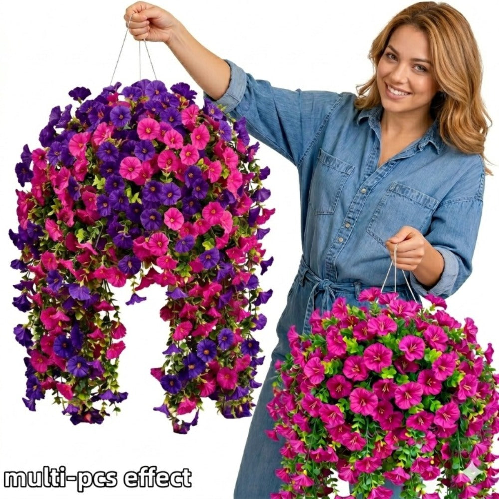 Three-Piece Artificial Rose Vine Garland with 216 Listed Flowers in Twelve Exact Color Combinations