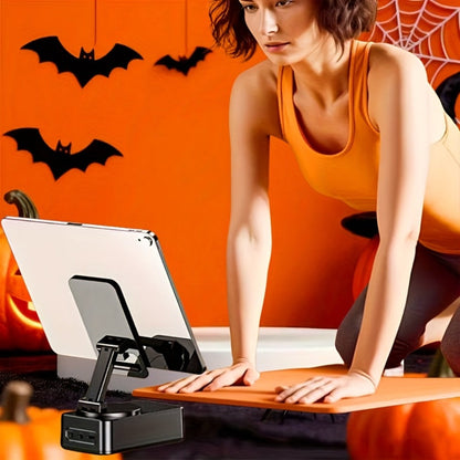 Portable Bluetooth Speaker with Turtle-Shell Phone Stand, 1200mAh Battery and 6-Hour Playtime
