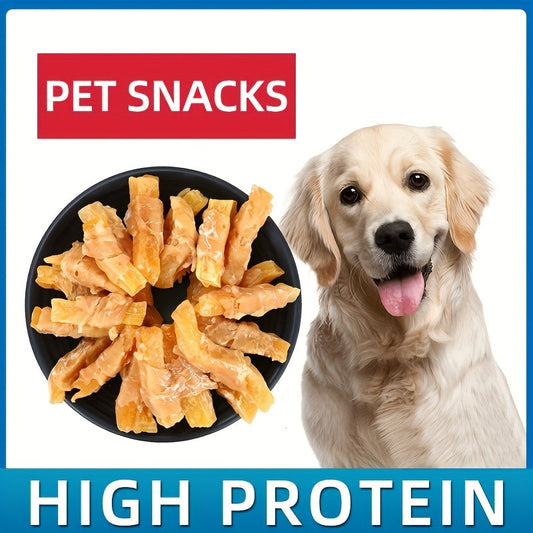 Dog Treats Chicken or Duck Wrapped Sweet Potato Pieces in 150g, 200g and Two-Pack Options for Dog Reward Use