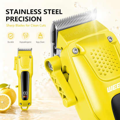Hair Clippers & Trimmers WEEME Four-Piece Set with Clipper, T-Blade, Foil Shaver, Nose Trimmer and Two Colors