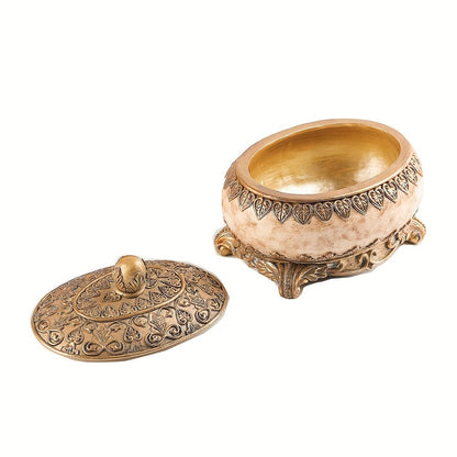 Jewelry Organizer Ornate Lidded Storage Box in Red, White or Blue for Rings, Earrings and Bracelets