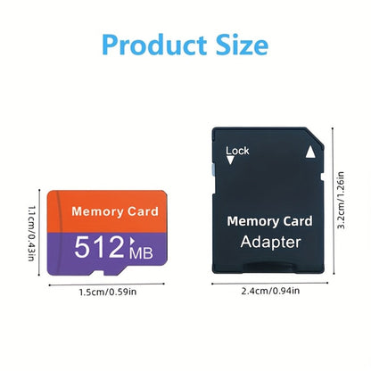Micro SD Card 10 Pack UHS-I with SD Adapter, JUANWE Class 4 TF Memory Cards 128MB 256MB 512MB Bulk Set for Dash Cam, Drone, Action Camera, Smartphone, Tablet, Game Console & Laptop – Reliable Flash Storage