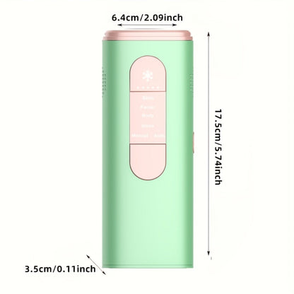 Green IPL Hair Removal Device with 999900 Flash-Counter Marking, Manual and Auto Labels and Dust Cover