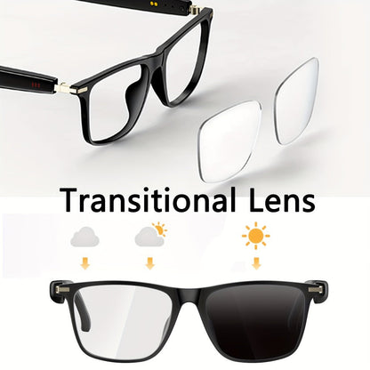Smart Glasses 160-Language Translation Eyewear with Bluetooth 5.3 Open-Ear Audio and 18 Frame Options