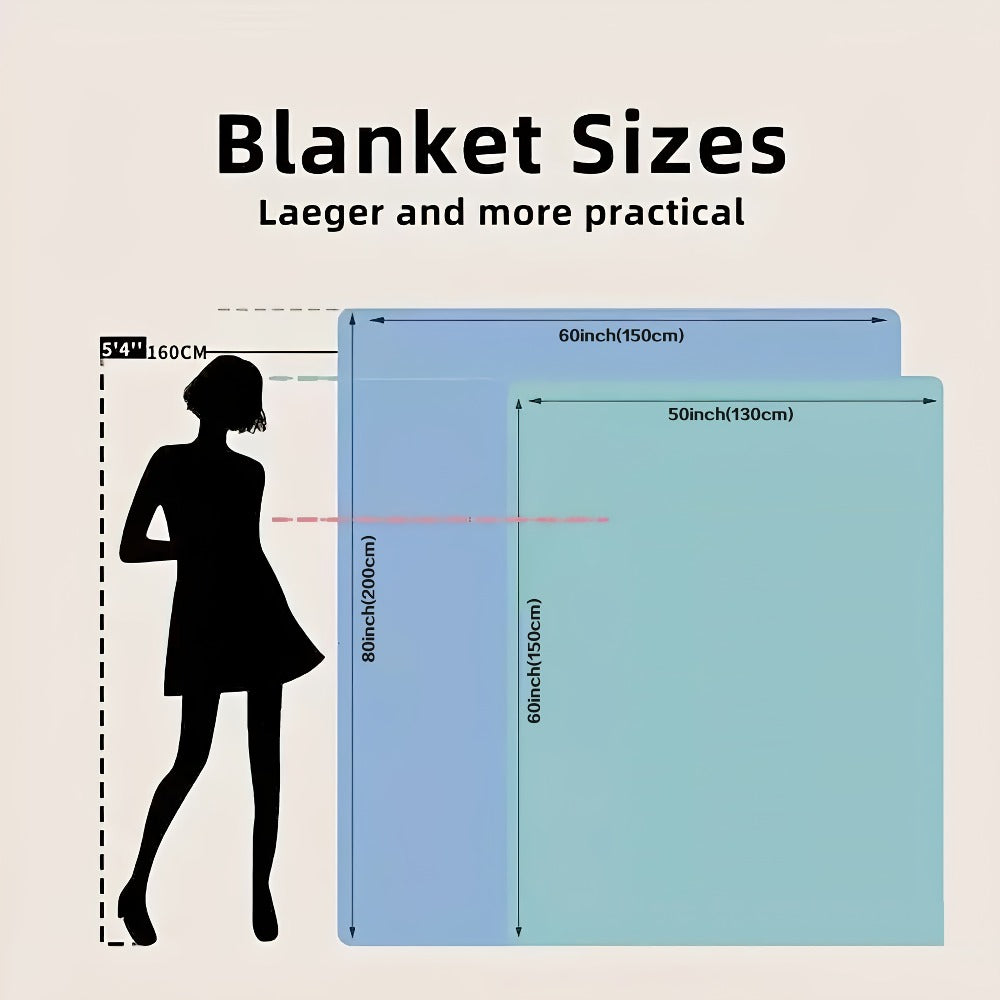 Love Message Flannel Blanket for Mom – 250-300gsm Soft Reversible All-Season Throw, Perfect Gift for Mother's Day & Birthday