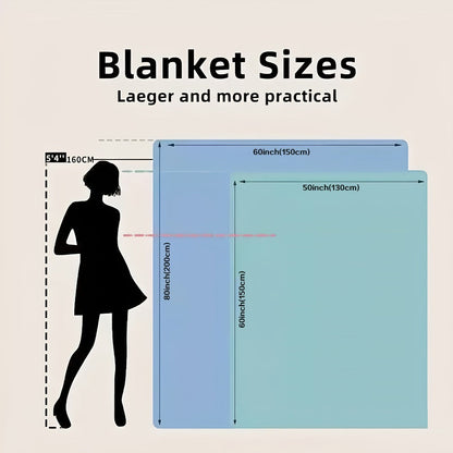 Love Message Flannel Blanket for Mom – 250-300gsm Soft Reversible All-Season Throw, Perfect Gift for Mother's Day & Birthday