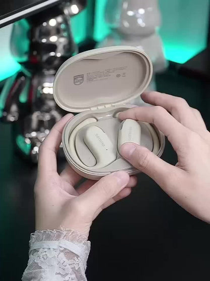 Philips TAT2739 Open-Ear Wireless Headphones AI Call Noise Reduction 360 Spatial Sound Hi-Fi Type-C Charging 30H Battery Ergonomic Design White Black Blue