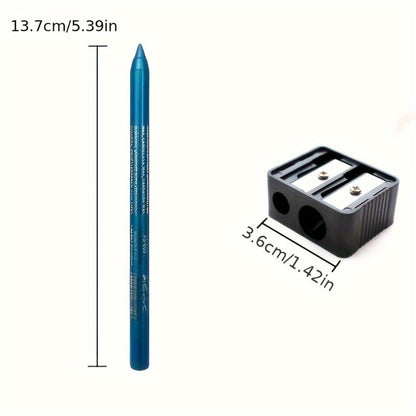 water-resistant Eyeliner Pencil Set 12 Colors with Sharpener extended-wear Multicolor Eye Liner Kit for Daily Wear Stage Cosplay Festival