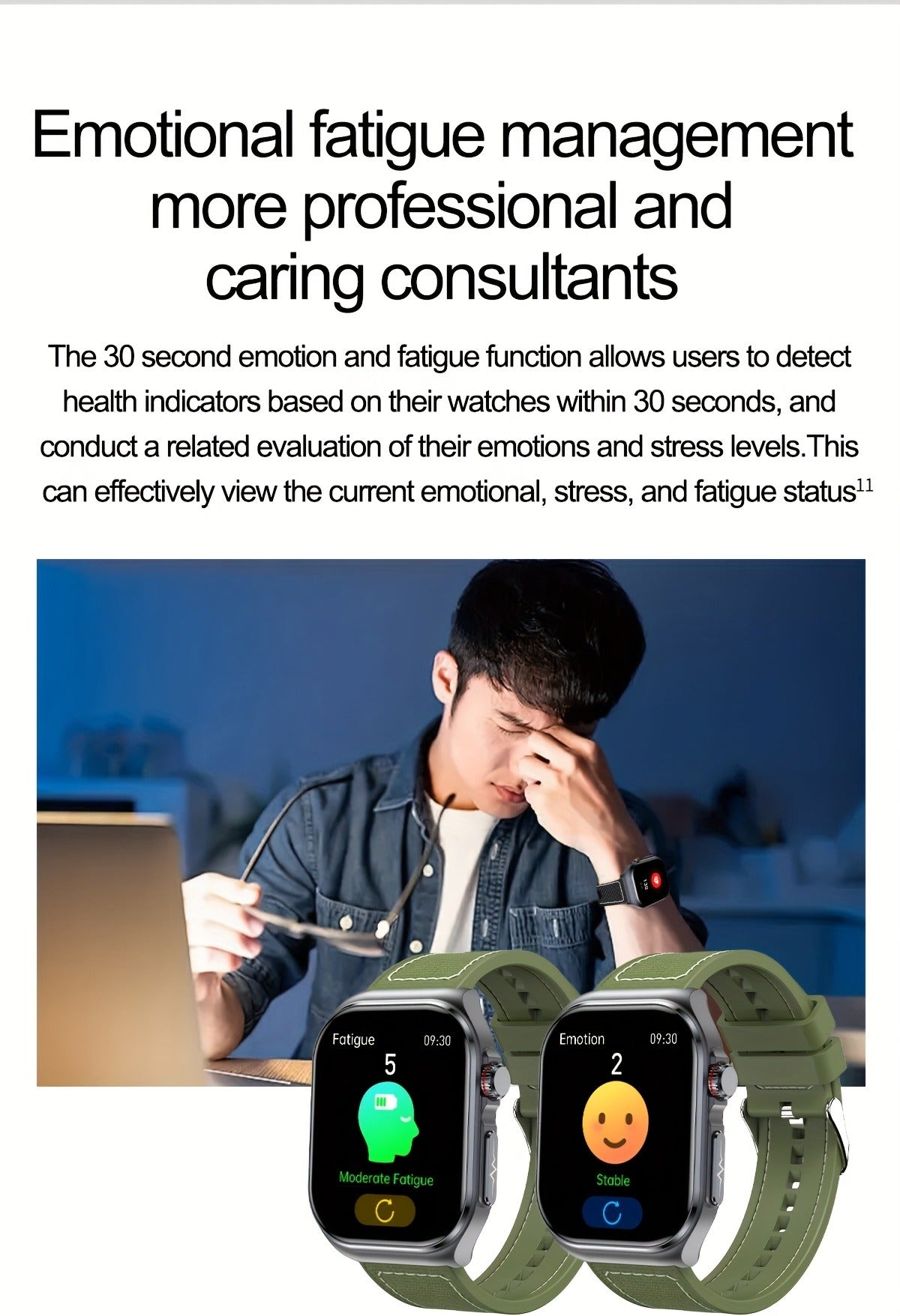 AMOLED Smartwatch 2.04" Display, Bluetooth 5.3 Calling, NFC, 530mAh Battery, Multi-Sport Modes, Voice Assistant, SOS, Menstrual & Weather Forecast, Magnetic Charging, Compatible with iOS & Android, Unisex Gift for Men & Women