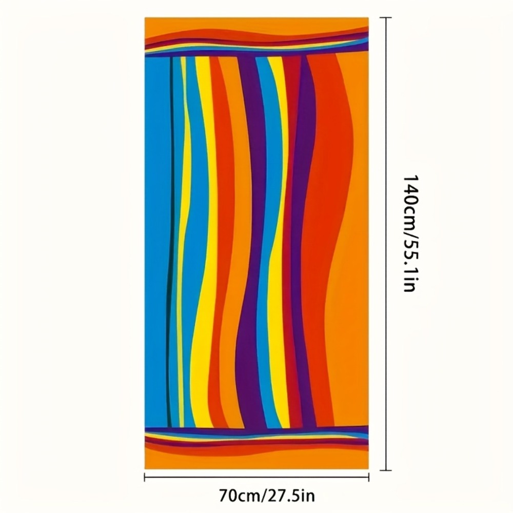 XL Bath Towel Extra Large 70x31 Inch Ultra Microfiber Shower Towel Striped Tropical Home Hotel Bathroom