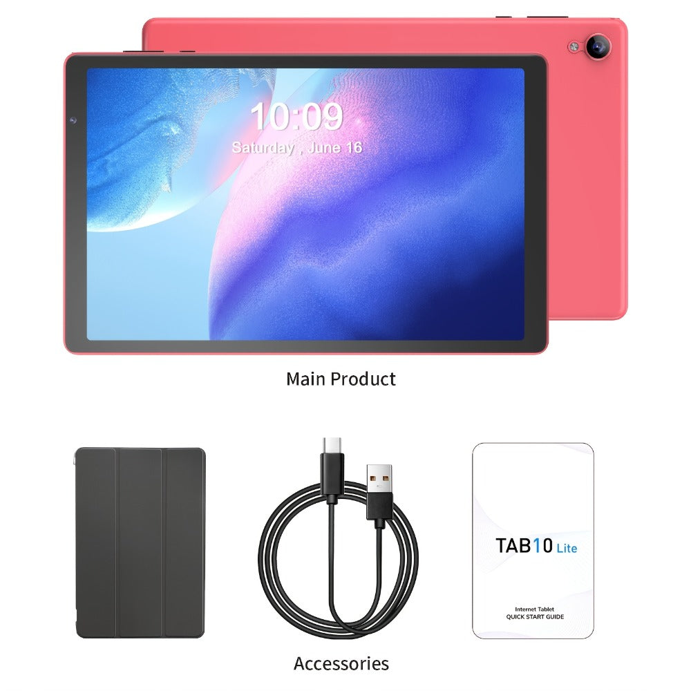 Android Tablet 10.1-Inch with Android 14, 4GB Total Memory, 32GB Internal Storage and 6000mAh Battery