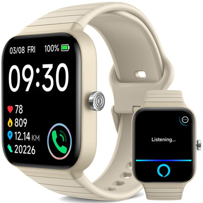 Smartwatch – with Alexa Built-in FAWEIO 1.95" Large Display, Wireless Calling, 100+ Sport Modes, Pedometer Heart Rate Sleep Blood…