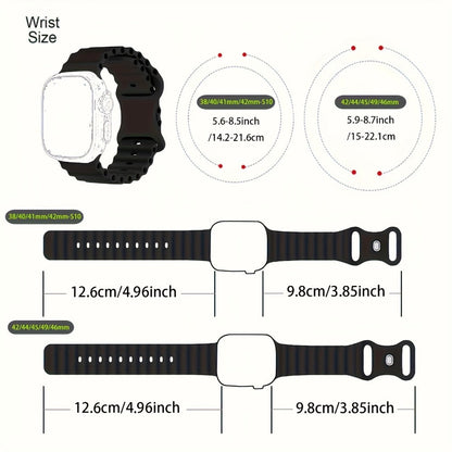 Apple Watch Bands 10 Pack Multicolor Silicone Replacement Straps, Breathable Lightweight Metal Butterfly Clasp, Fits Apple Watch Ultra 2 SE S10 Series 9 8 7 6 5 4 3 2 1, 38/40/41/42/44/45/46/49mm