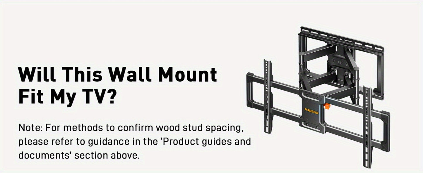 Heavy Duty TV Wall Mount 40-85 Inch 132 lbs – Full Motion Dual Articulating Arms, Tool-Free Tilt Swivel Extend Rotate Level, VESA 600x400mm, Fits 16" Studs, Steel Bracket for Large Flat Screen TVs