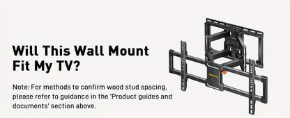 Heavy Duty TV Wall Mount 40-85 Inch 132 lbs – Full Motion Dual Articulating Arms, Tool-Free Tilt Swivel Extend Rotate Level, VESA 600x400mm, Fits 16" Studs, Steel Bracket for Large Flat Screen TVs