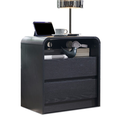 25-Inch Tall Nightstand with Charging Station for Practical Everyday Home Use in Bedroom detail image - detail view 10