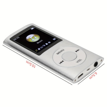 Portable MP3 Music Player with 1.8" LCD Display, Compact Digital Audio Player with FM Radio, Voice Recorder