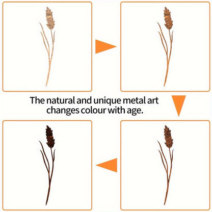Metal Flower Stems | Rusty Wild Bouquet Vase Outdoor Garden Decor