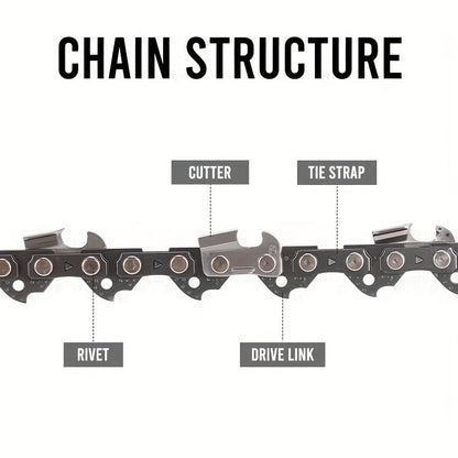 Chainsaw Chain Replacement Alloy | Wood Cutting Logging Tree Trimming