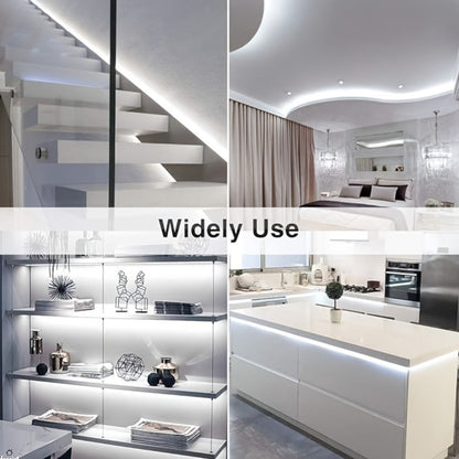 LED Strip Light 5m 2835 SMD with 600 LEDs, 12V Power, Inline Dimmer, White or Warm White and IP65 Label