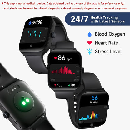 Smart Watch 1.95-Inch Touch Display with Voice Assistant, Wireless Calling and 100+ Custom Faces