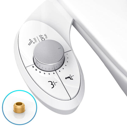 Ultra-Slim Non-Electric Bidet Attachment with Dual Retractable Nozzles and Seven Model Options